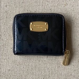 Michael Kors Black & gold small wallet